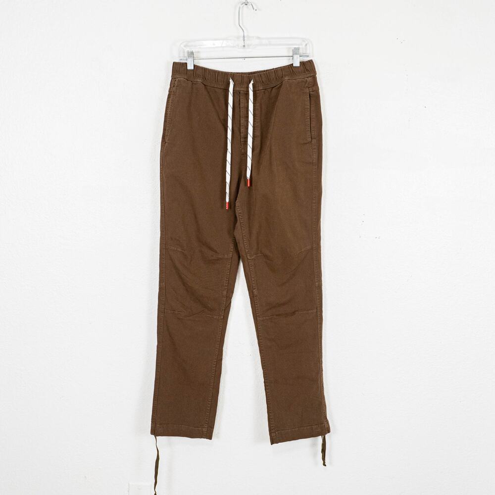 TOPO Designs Men's Dirt Pants in Brown Desert Palm size Medium